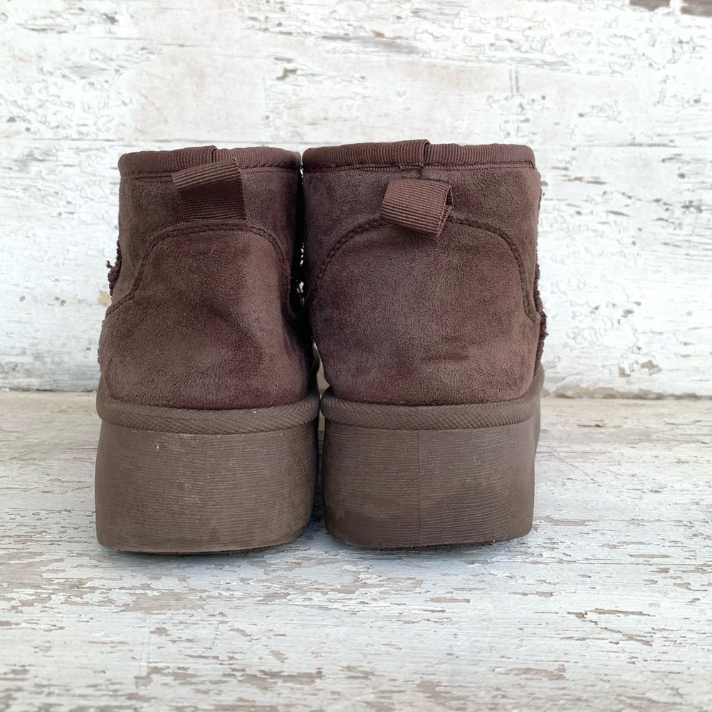Mudd Dark Chocolate Brown Platform Mini Shortie B… - image 4